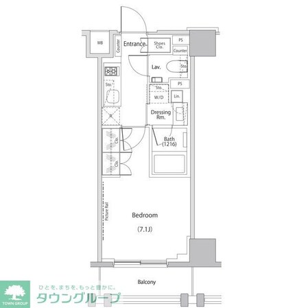 ザ・パークハビオ文京江戸川橋の物件間取画像